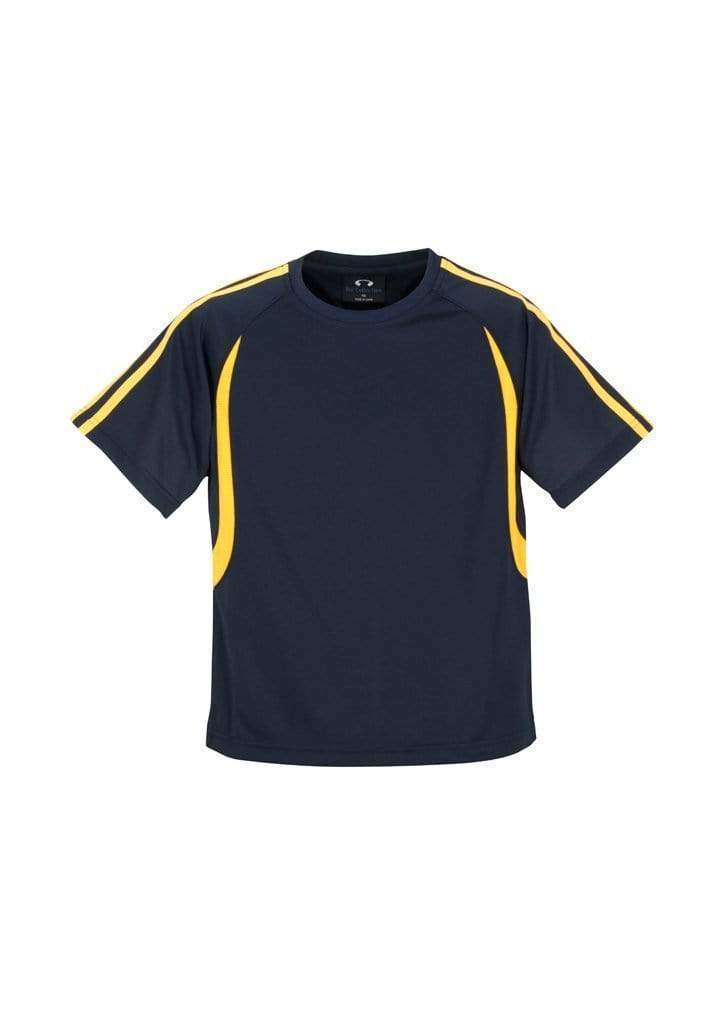 Biz Collection Casual Wear Navy/Gold / 4 Biz Collection Kid’s Flash Tee T3110B