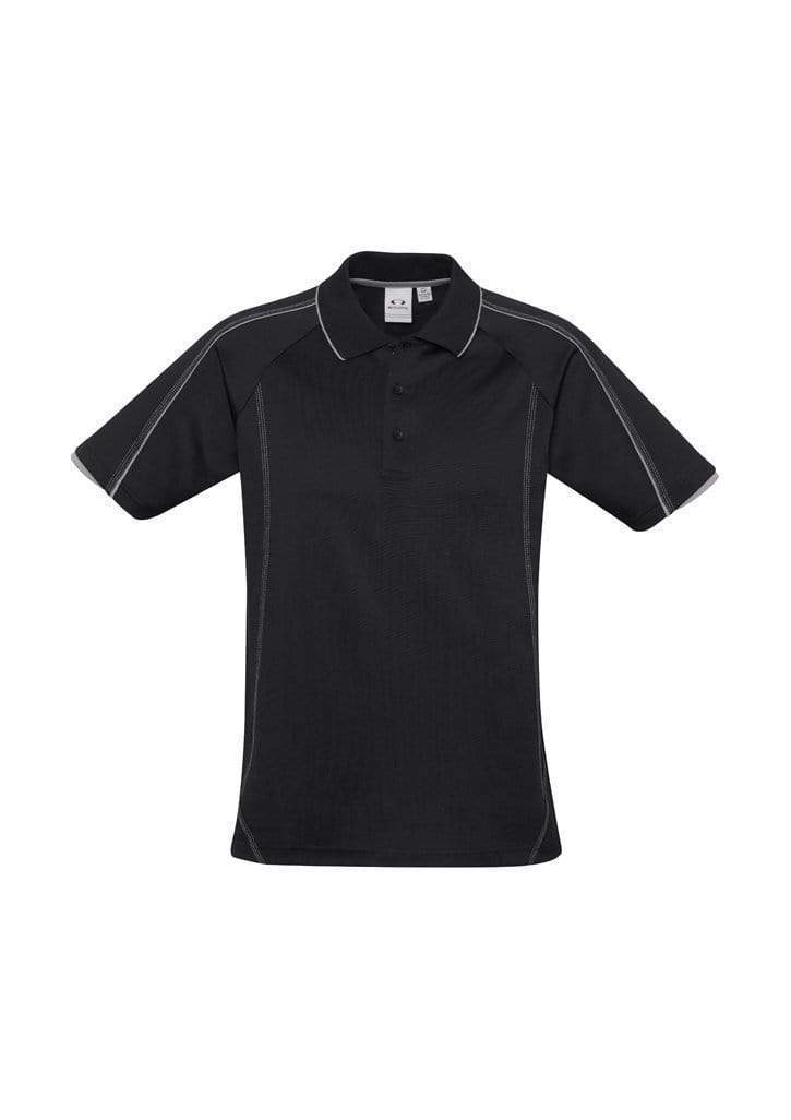 Biz Collection Casual Wear Black/Silver Grey / S Biz Collection Men’s Blade Polo P303MS