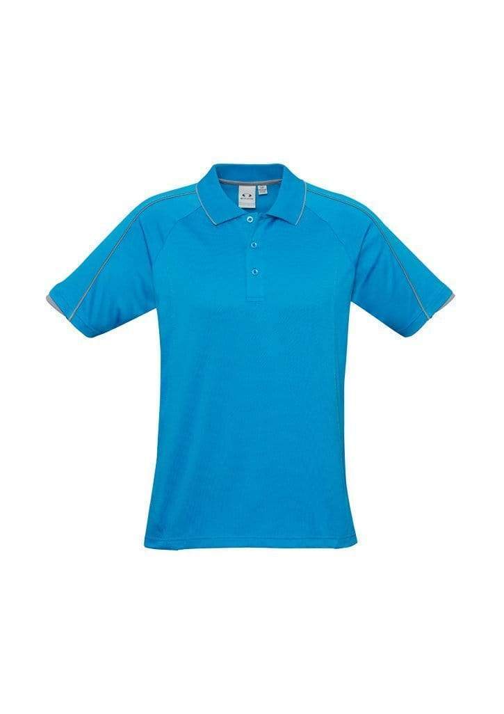 Biz Collection Casual Wear Cyan/Silver Grey / S Biz Collection Men’s Blade Polo P303MS