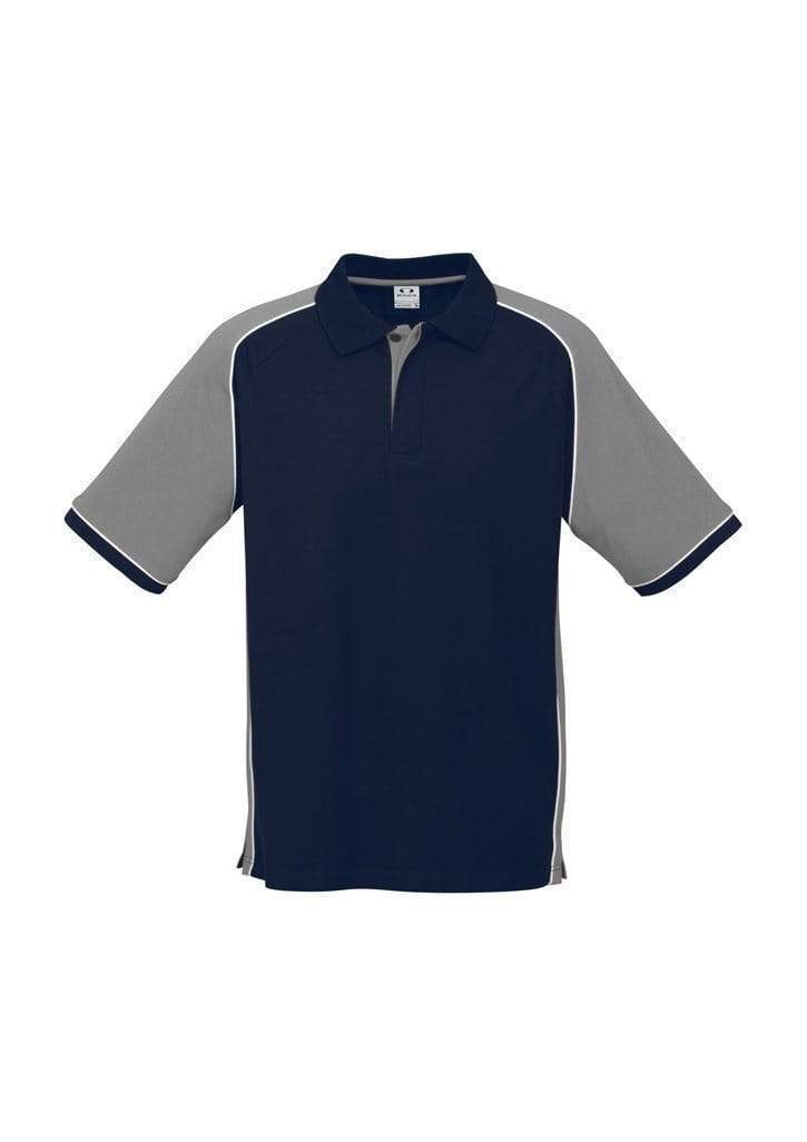 Biz Collection Casual Wear Navy/Grey/White / S Biz Collection Men’s Nitro Polo P10112