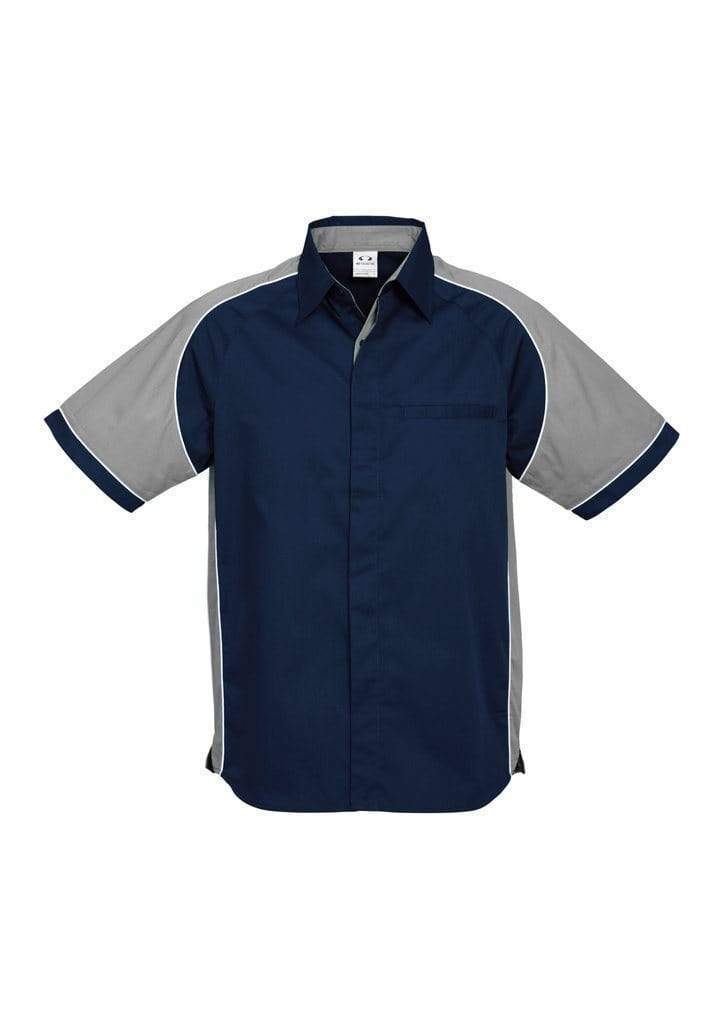 Biz Collection Casual Wear Navy/Grey/White / S Biz Collection Men’s Nitro Shirt S10112