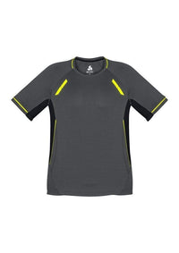 Biz Collection Casual Wear Grey/Black/Fluoro Yellow / S BIZ COLLECTION Men’s Renegade Tee T701MS