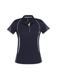 Biz Collection Casual Wear 8 / Navy/White Biz Collection Razor Ladies Polo P405LS