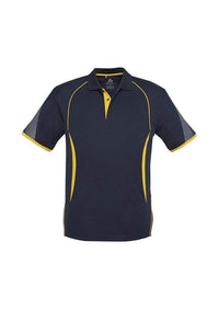 Biz Collection Casual Wear S / Navy/Gold Biz Collection Razor Mens Polo Shirt Biz Cool™ P405MS