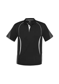 Biz Collection Casual Wear S / Black/White Biz Collection Razor Mens Polo Shirt Biz Cool™ P405MS