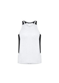 Biz Collection Casual Wear White/Black/Silver / XS Biz Collection Renegade Mens Singlet SG702M