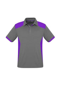 Biz Collection Casual Wear S / Silver/Purple Biz Collection Rival Mens Polo P705MS