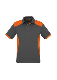 Biz Collection Casual Wear S / Grey/Orange Biz Collection Rival Mens Polo P705MS