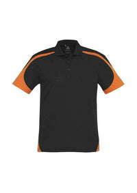 Biz Collection Casual Wear S / Black/Orange Biz Collection Talon Mens Polo P401MS