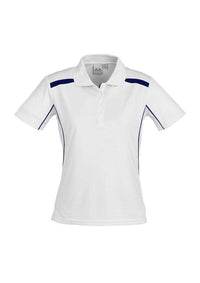 Biz Collection Casual Wear 8 / White/Navy Biz Collection United Ladies Polo P244LS