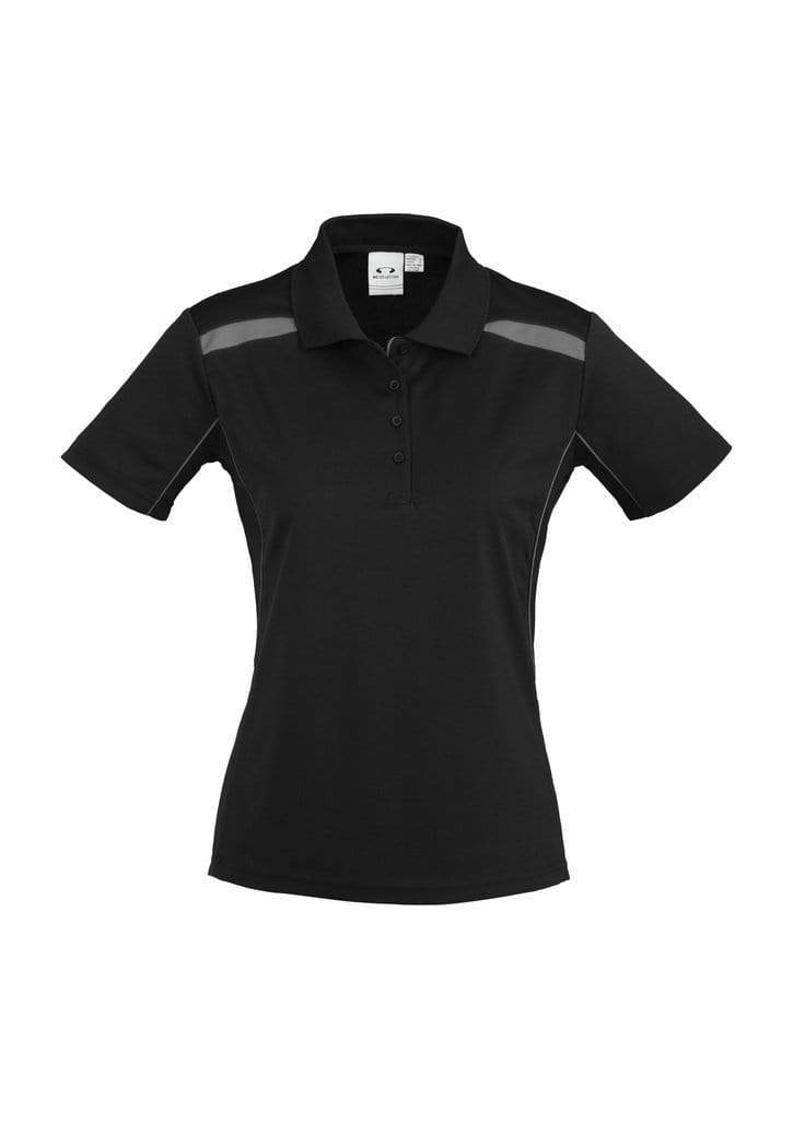 Biz Collection Casual Wear 8 / Black/Ash Biz Collection United Ladies Polo P244LS