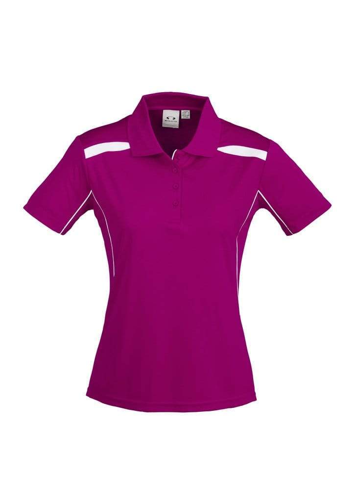 Biz Collection Casual Wear 8 / Magenta/White Biz Collection United Ladies Polo P244LS