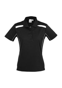 Biz Collection Casual Wear 8 / Black/White Biz Collection United Ladies Polo P244LS