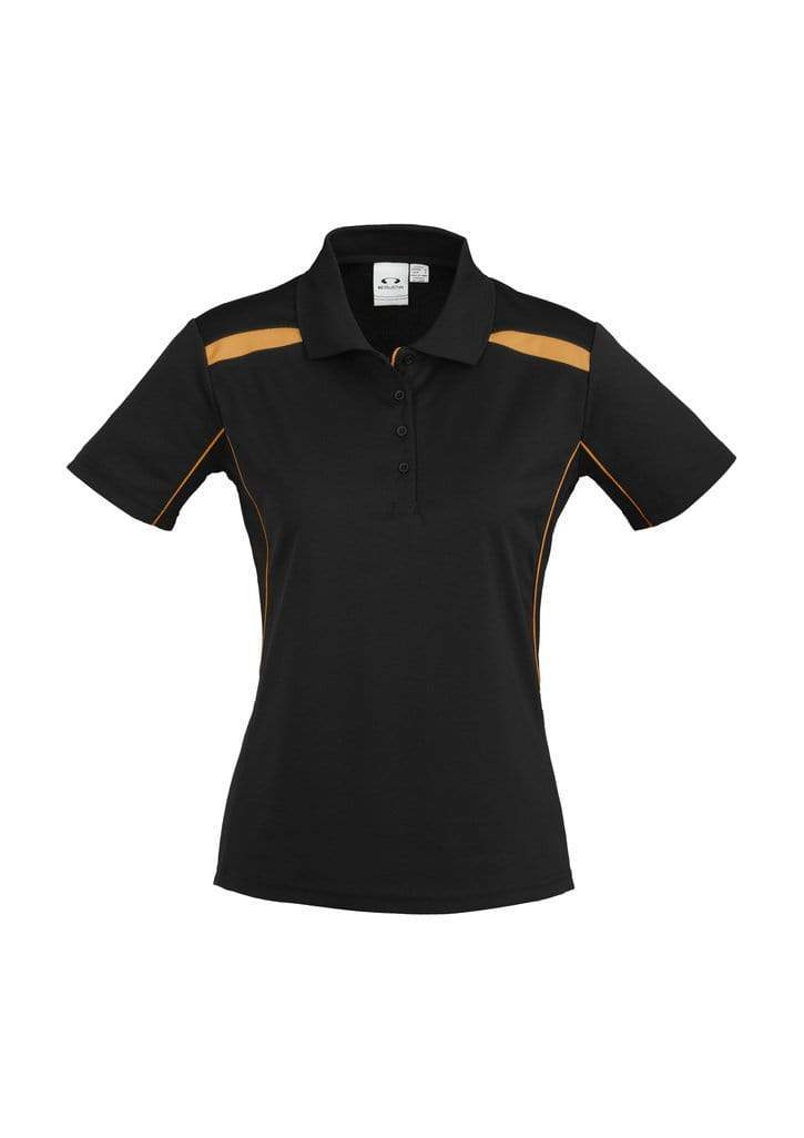 Biz Collection Casual Wear 8 / Black/Orange Biz Collection United Ladies Polo P244LS