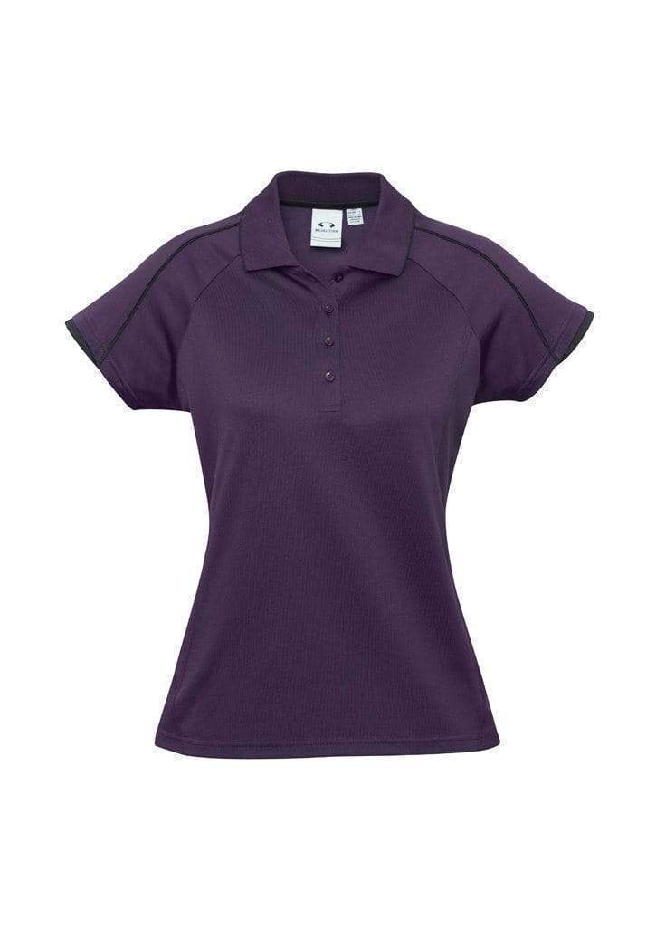 Biz Collection Casual Wear Grape/Black / 6 Biz Collection Women’s Blade Polo P303LS