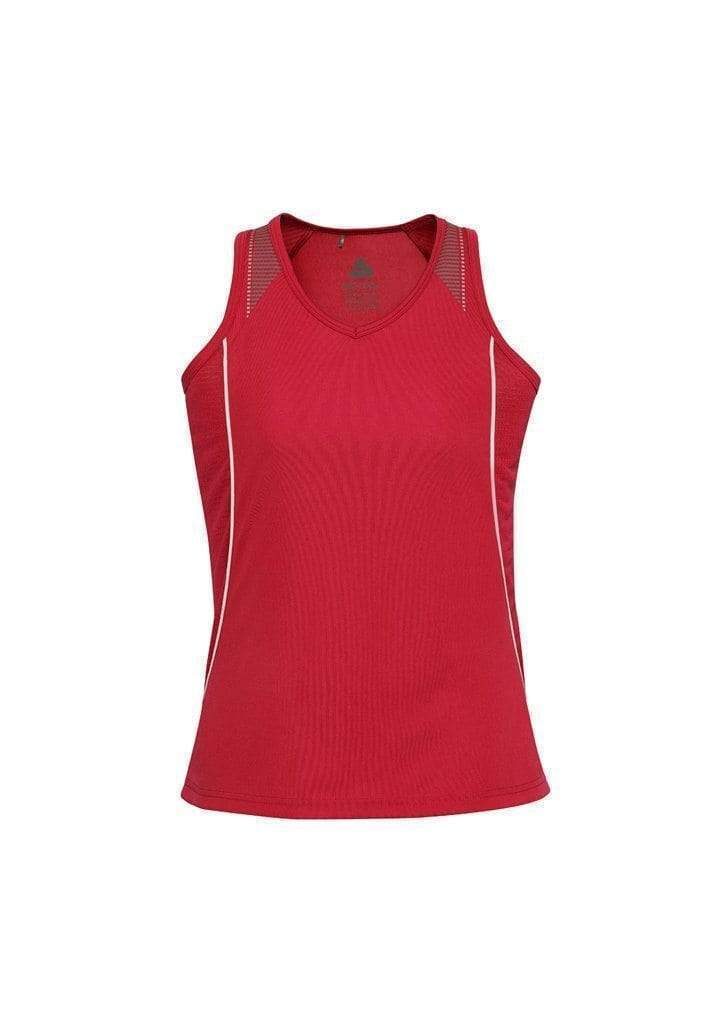 Biz Collection Casual Wear Red/White / 8 Biz Collection Women’s Razor Singlet SG407L