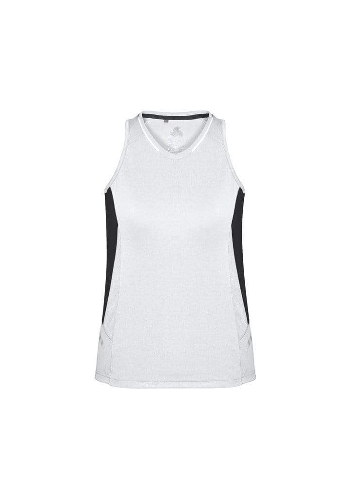 Biz Collection Casual Wear White/Black/Silver / 8 BIZ COLLECTION Women’s Renegade Singlet SG702L