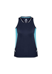 Biz Collection Casual Wear Navy/Sky/Silver / 6 Biz Collection Women’s Renegade Singlet SG702L