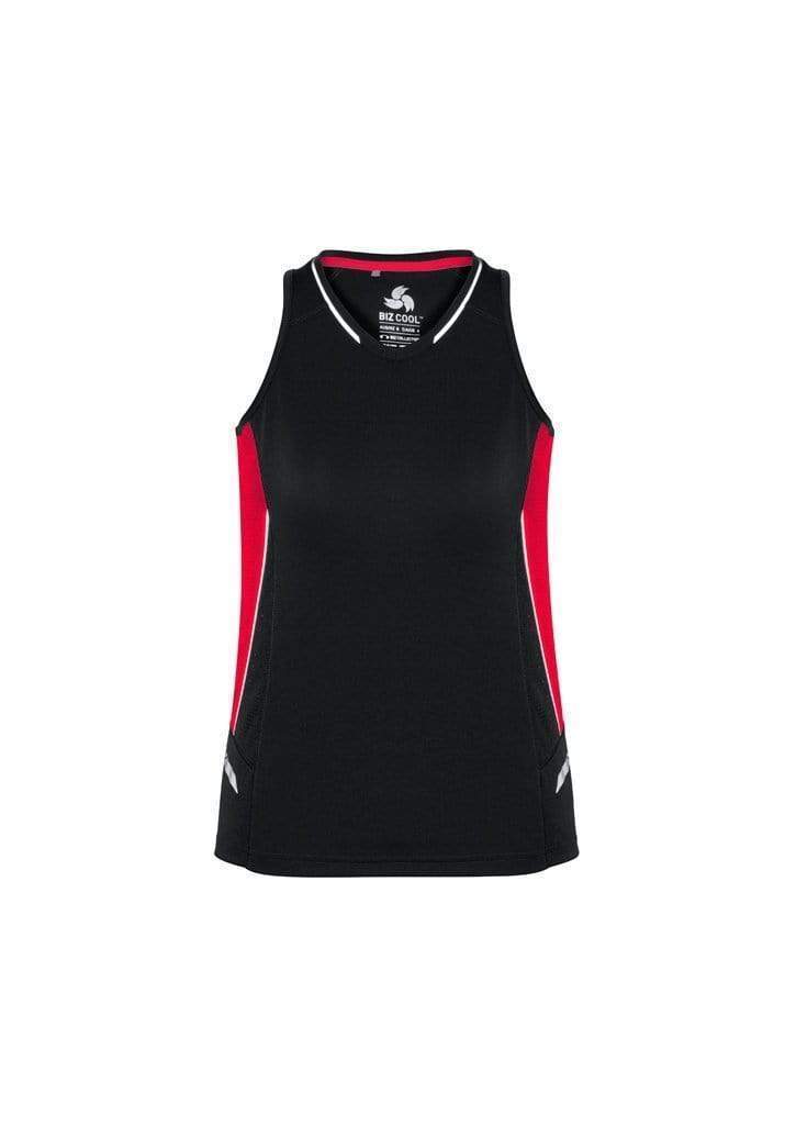 Biz Collection Casual Wear Black/Red/Silver / 6 Biz Collection Women’s Renegade Singlet SG702L