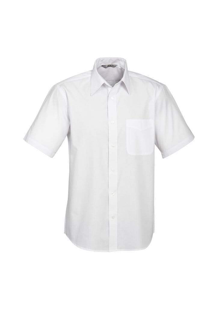 Biz Collection Corporate Wear White / XS Biz Collection Men’s Base Short Sleeve Shirt S10512