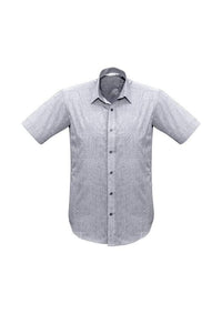 Biz Collection Corporate Wear Silver / XS Biz Collection Men’s Trend Short Sleeve Shirt S622ms