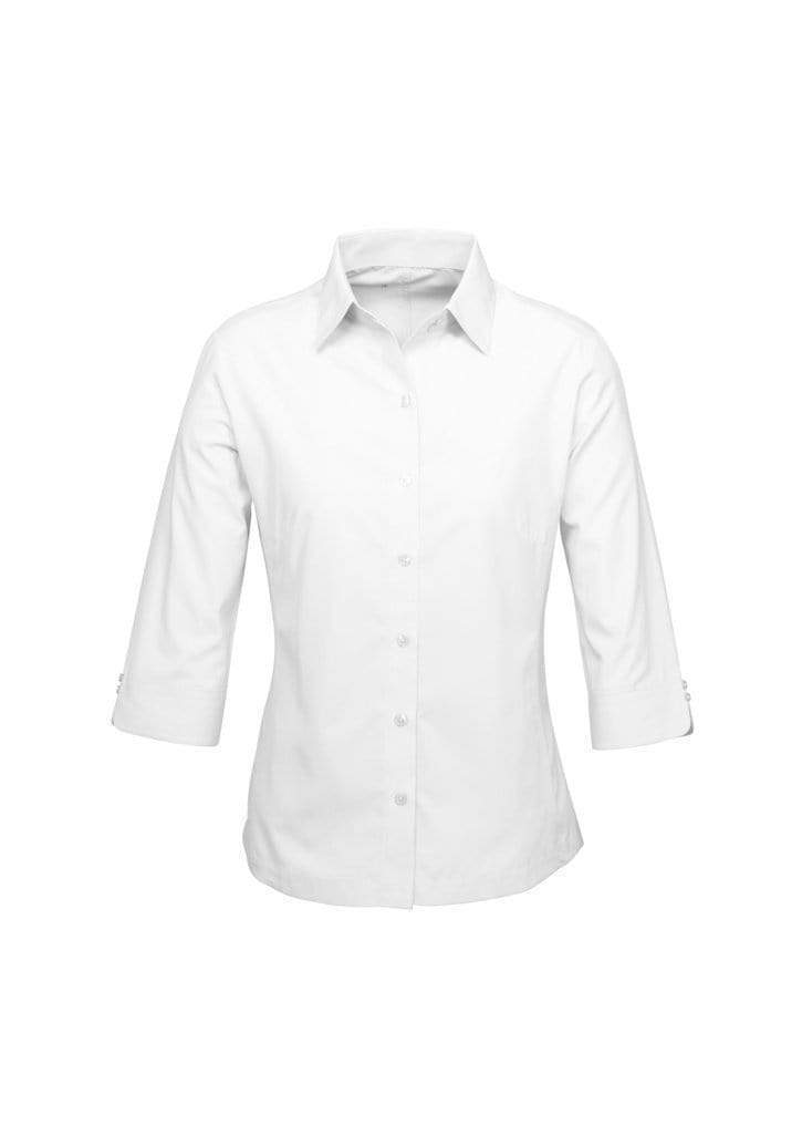 Biz Collection Corporate Wear White / 6 Biz Collection Women’s Ambassador 3/4 Sleeve Shirt S29521