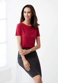 Biz Collection Corporate Wear Biz Collection Women’s Ava Drape Knit Top K625ls