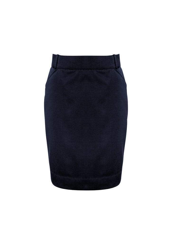 Biz Collection Corporate Wear Navy / 4 Biz Collection Women’s Detroit Flexi-band Skirt Bs612s