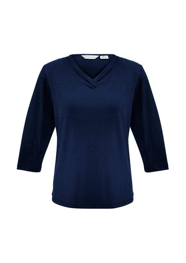 Biz Collection Corporate Wear Ink / 6 Biz Collection Women’s Lana 3/4 Sleeve Top K819lt