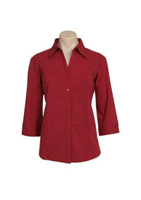 Biz Collection Corporate Wear Cherry / 6 Biz Collection Women’s Metro 3/4 Sleeve Shirt Lb7300