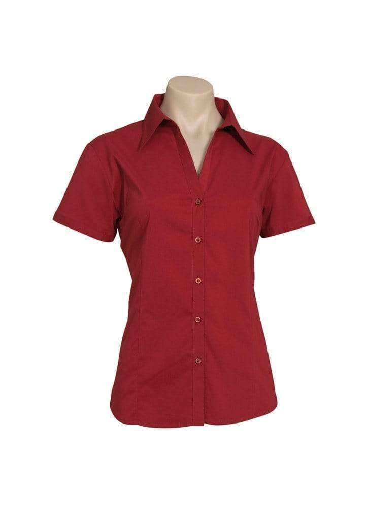 Biz Collection Corporate Wear Cherry / 6 Biz Collection Women’s Metro Short Sleeve Shirt Lb7301