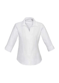 Biz Collection Corporate Wear White / 6 Biz Collection Women’s Preston 3/4 Sleeve Shirt S312lt