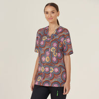 NNT Bush Tucker Indigenous Printed Unisex Scrub Top CATRGJ - Simply Scrubs Australia