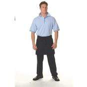 DNC Workwear Hospitality & Chefwear White / 85cm X 42cm DNC WORKWEAR Polyester Cotton Short Apron No Pocket 2112