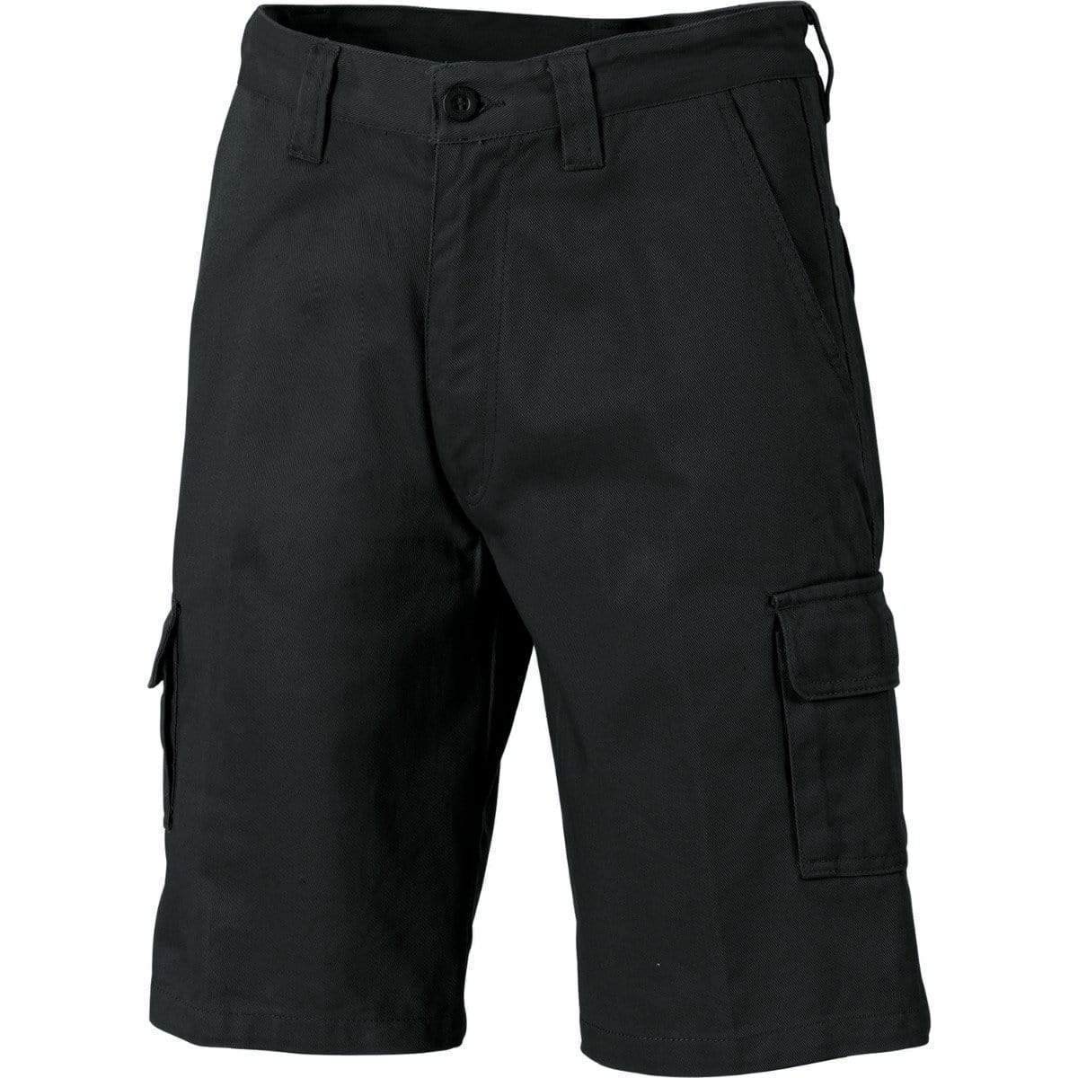 DNC Workwear Work Wear Black / 77R DNC WORKWEAR Cotton Drill Cargo Shorts 3302