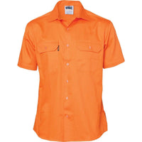 DNC Workwear Work Wear DNC WORKWEAR Cotton Drill Short Sleeve Work Shirt 3201