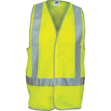 DNC Workwear Work Wear Yellow / XS DNC WORKWEAR Day/Night Safety Vest with H-pattern 3804