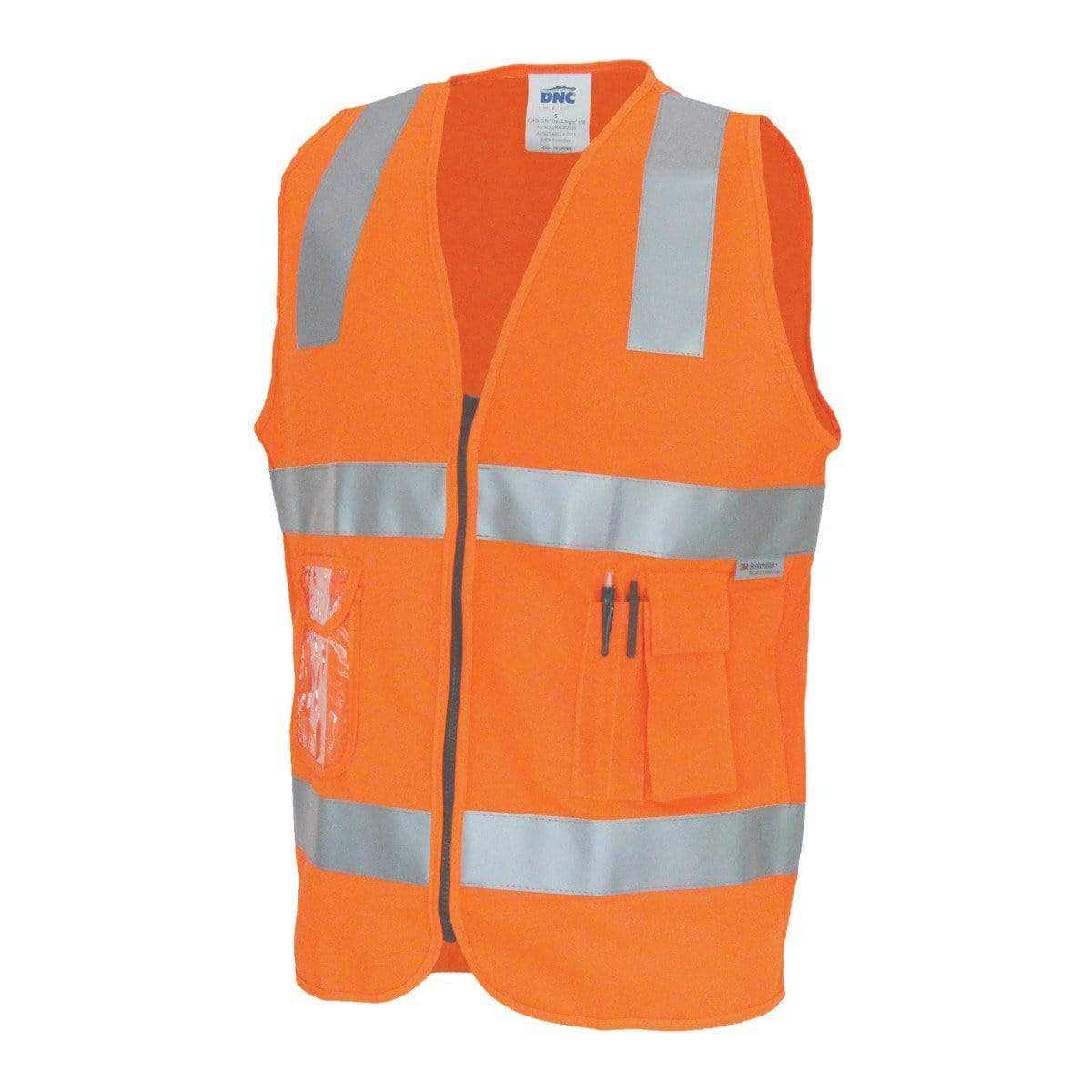 DNC Workwear Work Wear DNC WORKWEAR Day/Night Side Panel Safety Vest 3807