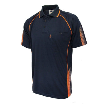 DNC Workwear Work Wear Navy/Orange / XS DNC WORKWEAR Galaxy Sublimated Polo 5218