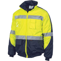 DNC Workwear Work Wear DNC WORKWEAR Hi-Vis D/N Contrast Bomber Jacket 3992