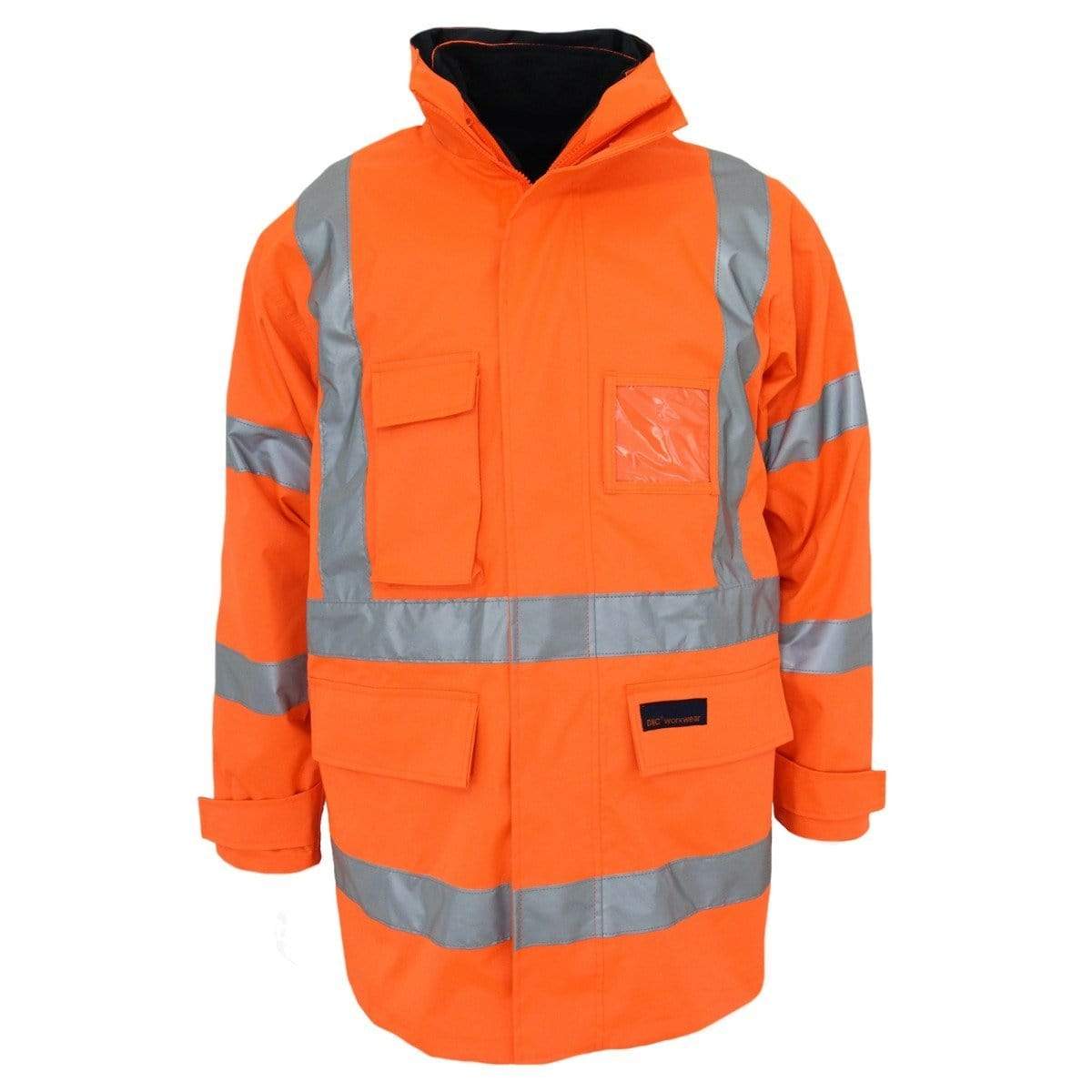 DNC Workwear Work Wear DNC WORKWEAR Hi-Vis “H” Pattern Bio-Motion Tape 6-in-1 Jacket 3963