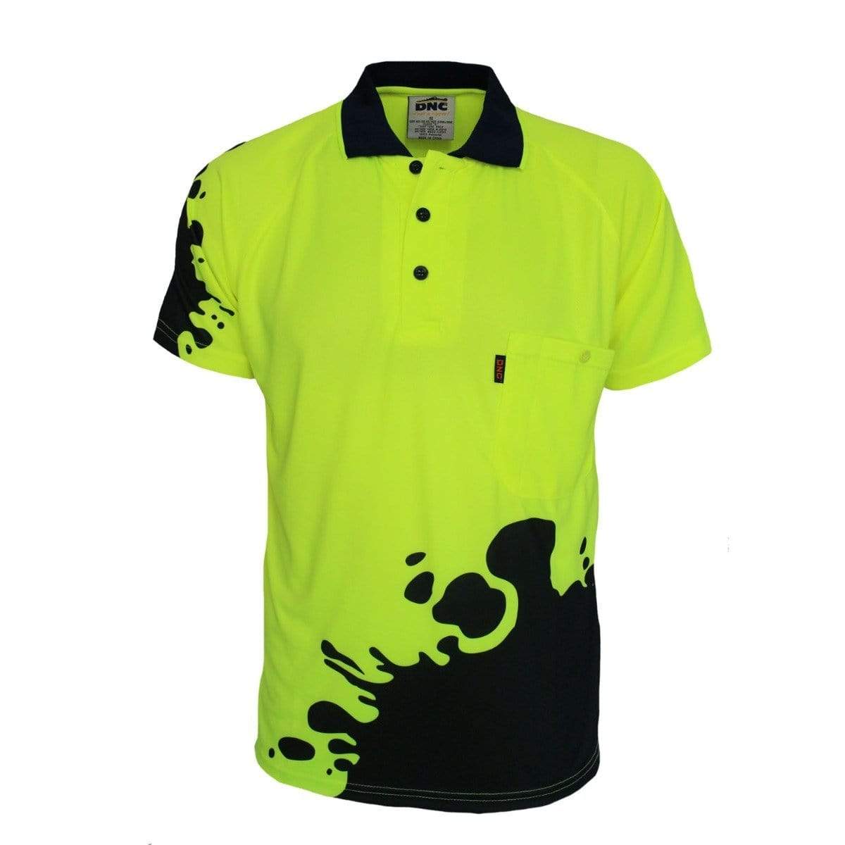 DNC Workwear Work Wear DNC WORKWEAR Hi Vis Sublimated Blot Polo 3567