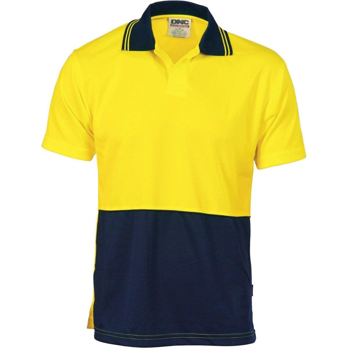 DNC Workwear Work Wear DNC WORKWEAR Hi-Vis Two-Tone Food Industry Short Sleeve Polo 3903