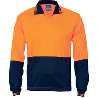 DNC Workwear Work Wear DNC WORKWEAR Hi-Vis Two-Tone Food Long Sleeve Industry Polo 3904