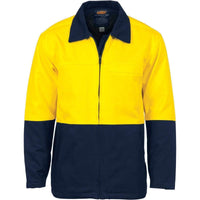 DNC Workwear Work Wear Yellow/Navy / XS DNC WORKWEAR Hi-Vis Two-Tone Protector Drill Jacket 3868