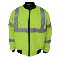 DNC Workwear Work Wear Yellow / XS DNC WORKWEAR Hi-Vis "X" Back Flying Jacket Bio-Motion Tape 3763