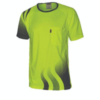 DNC Workwear Work Wear DNC WORKWEAR Wave Hi-Vis Sublimated Tee 3562