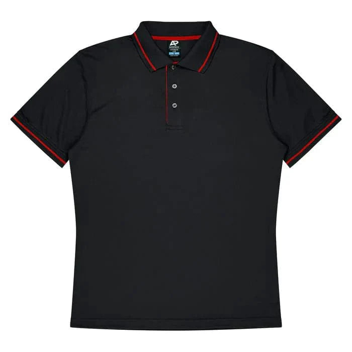 Aussie Pacific Cottesloe Men's Polo Shirt 1319  Aussie Pacific BLACK/RED S 