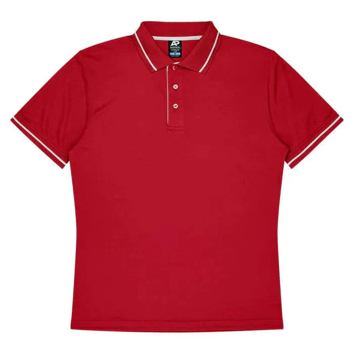 Aussie Pacific Cottesloe Men's Polo Shirt 1319  Aussie Pacific RED/WHITE S 