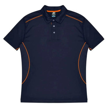 Aussie Pacific Kuranda Men's Polo Shirt 1323  Aussie Pacific NAVY/FLURO ORANGE S 